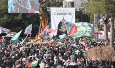Dinler Kenti Mardin’de Gazze’ye destek mitingi